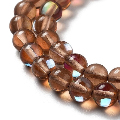 Synthetic Moonstone Beads Strands G-P528-J01-02-1
