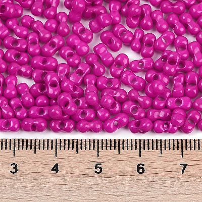 Baking Paint Glass Seed Beads SEED-K010-A06-1
