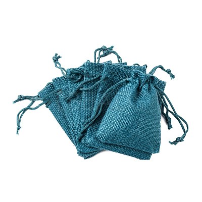 Burlap Packing Pouches Drawstring Bags ABAG-Q050-7x9-17-1