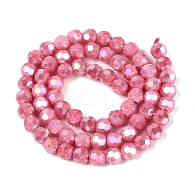 Anti-Tarnish Electroplate Glass Beads Strands EGLA-T021-6mm-15-13-1