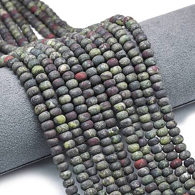 Natural Dragon Blood Beads Strands G-P575-A14-6x4mm-1