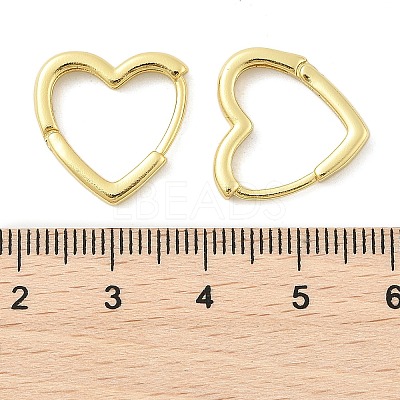 Brass Huggie Hoop Earrings EJEW-F245-05G-1