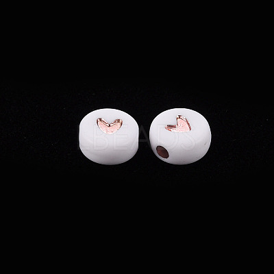 Plating Acrylic Beads LS-PACR-YWC0001-01-1