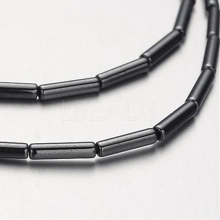 Non-magnetic Synthetic Hematite Bead Strands G-F300-37B-09-1