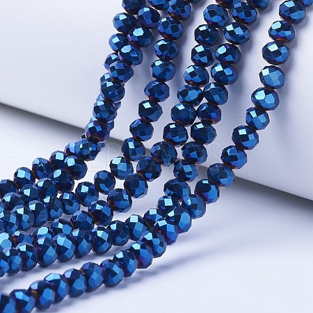 Electroplate Transparent Glass Beads Strands LS-EGLA-A034-T6mm-UA02-1