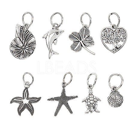 Tibetan Style Alloy Pendants PALLOY-PH0013-34AS-1