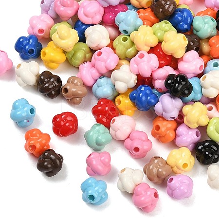 Opaque Acrylic Beads OACR-B036-06-1