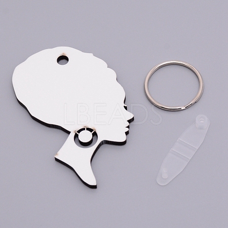 Sublimation Blanks Keychains KEYC-WH0018-28-1