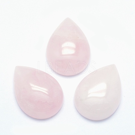 Natural Rose Quartz Cabochons X-G-E491-B-21-1