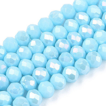 Electroplate Glass Beads Strands LS-EGLA-A034-P2mm-B14-1