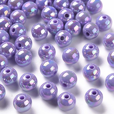 Opaque Acrylic Beads MACR-S370-D10mm-SS2114-1