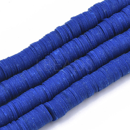 Handmade Polymer Clay Beads Strands CLAY-R089-8mm-007-1