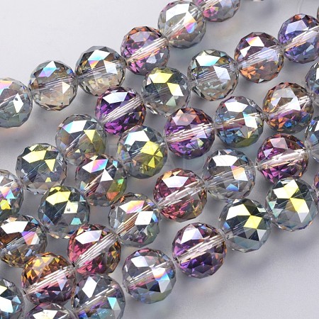 Electroplate Glass Bead Strands EGLA-J140-HP01-16mm-1