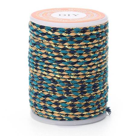 4-Ply Polycotton Cord with Metallic Thread X1-OCOR-Z003-D40-1