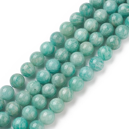 Natural Amazonite Beads Strands G-F461-12-10mm-01-1