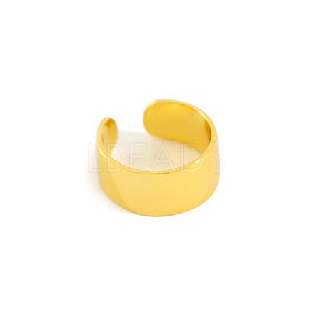 Women's Simple Brass Cuff Earrings EJEW-BB62862-B-1