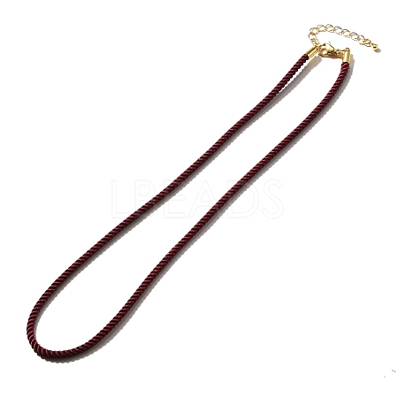 Nylon Milan Cord Necklace Making MAK-M028-01G-13-1