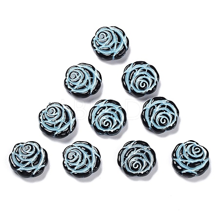Opaque Acrylic Beads OACR-G016-09B-1
