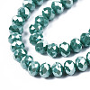 Electroplate Glass Beads Strands EGLA-A034-P8mm-A09-4