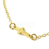 Cross Brass Link Bracelets BJEW-JB10588-3