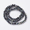 Electroplate Opaque Glass Beads Strands LS-EGLA-A034-P4mm-S02-2