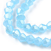 Imitation Jade Electroplate Glass Beads Strands EGLA-A039-J2mm-A03-2