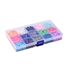 150G 15 Colors Handmade Polymer Clay Beads CLAY-JP0001-11-8mm-8