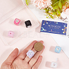 6Pcs 6 Colors Acrylic & Plastic & Resin Rhinestone Beads FIND-SC0013-09A-3