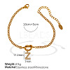 304 Stainless Steel Micro Pave Clear Cubic Zirconia Charm Bracelets WG4D47F-27-2