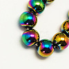 Non-Magnetic Synthetic Hematite Beads Strands X-G-S096-8mm-5-1