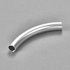 304 Stainless Steel Curved Tube Beads STAS-P128-03S-2