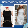 Alloy Moon Sun Star Double Layer Tassel Waist Chains AJEW-GF0013-25G-5