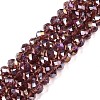 Electroplate Glass Beads Strands EGLA-A044-T8mm-B13-1