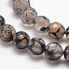 Natural Dragon Veins Agate Bead Strands X-G-K166-07F-8mm-04-3