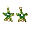 Ocean Theme Alloy Enamel Connector Charms FIND-CJC0017-15KCG-03-1