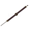 Hollow Cross PU Leather Bracelet Making MAK-I020-01E-2