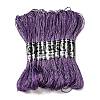10 Skeins 12-Ply Metallic Polyester Embroidery Floss OCOR-Q057-A11-1