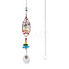 1Pc Wire Wrapped Alloy & Natural Mixed Stone Chips Tree of Life Hanging Suncatchers HJEW-TA0001-45C-2