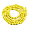 Opaque Solid Color Glass Beads Strands LS-EGLA-A034-P4mm-D26-3