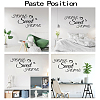 PVC Quotes Wall Sticker DIY-WH0200-078-3