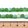 Frosted Transparent Glass Beads Strands LS-GLAA-T032-T6mm-MBB07-4