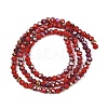 Electroplate Glass Beads Stradns EGLA-H114-02B-02-4