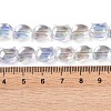 Electroplate Glass Beads Strands EGLA-Q128-07A-AB01-4