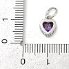 Brass Micro Pave Cubic Zirconia Pendants KK-H204-01P-03-3