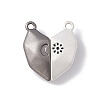Love Heart Alloy Magnetic Clasps FIND-C013-02B-2
