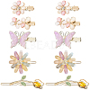 2 Bags Alloy & Resin Hair Clips Kits PHAR-SC0001-004-1