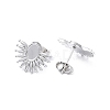 304 Stainless Steel Stud Earring Finding EJEW-I285-01P-2