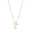 304 Stainless Steel Letter Pendant Necklaces NJEW-LP0001-52Q-G-1