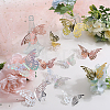 8 Sets 4 Colors PET Mirror Wall Stickers DIY-CP0009-15C-3