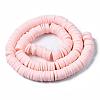 Flat Round Handmade Polymer Clay Beads CLAY-R067-10mm-27-3